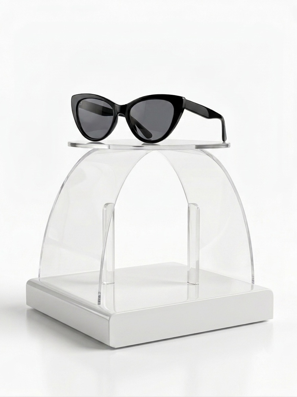 New Womans Street Photography Black Grey UVA UVB Small Frame Classic Sunglasses